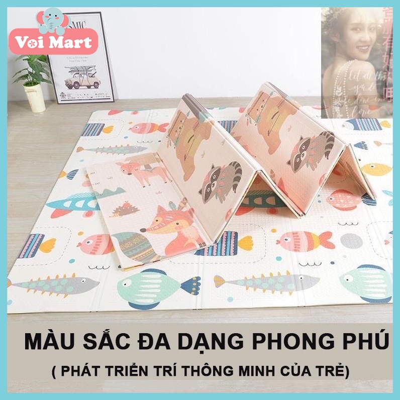 ⚡️𝐅𝐑𝐄𝐄 𝐒𝐇𝐈𝐏⚡️THẢM XỐP 2 MẶT GẤP GỌN XPE HÀN QUỐC  THẢM PHỦ SILICON CHỐNG THẤM CHỐNG TRƯỢT CHO BÉ