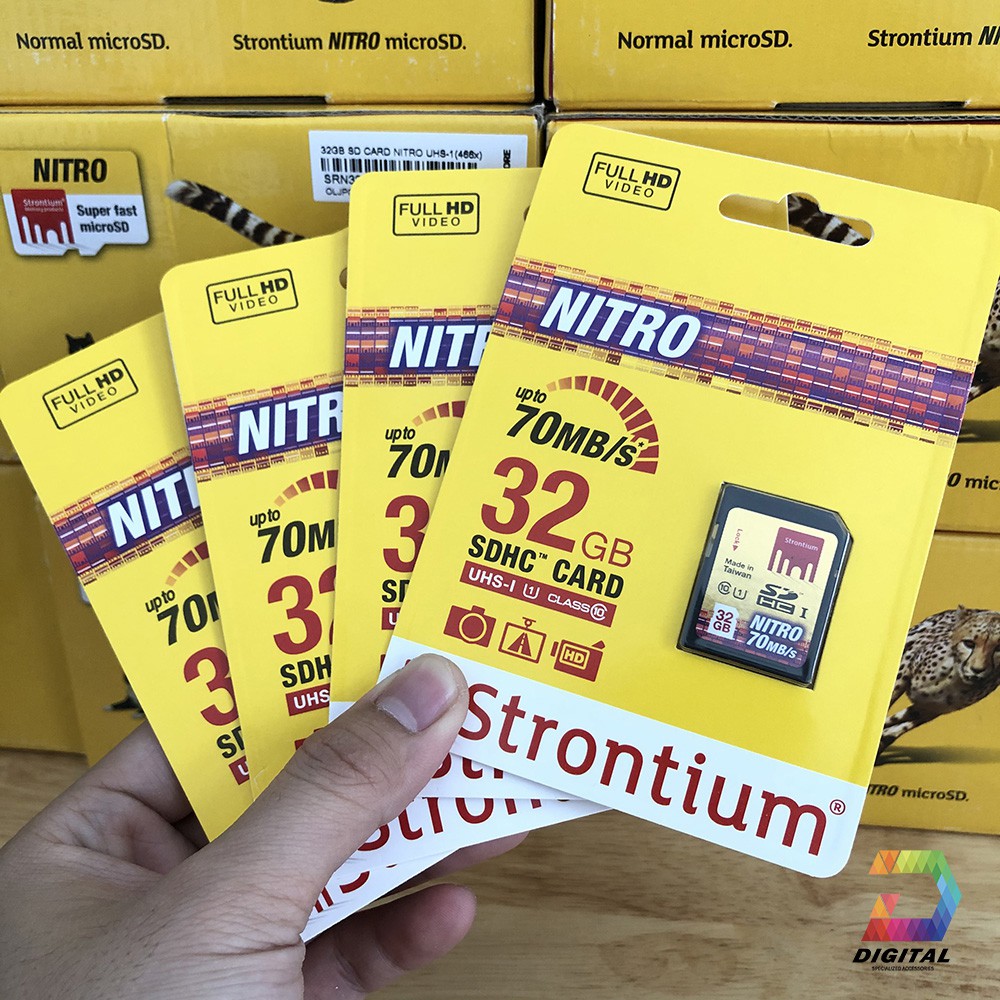 Thẻ nhớ SD 32GB Strontium chính hãng bản Nitro 466X