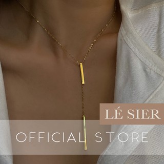 Dây chuyền nữ Lé Sier vòng cổ dáng dài mảnh độc lạ titan, mạ vàng 18K - NLGP87