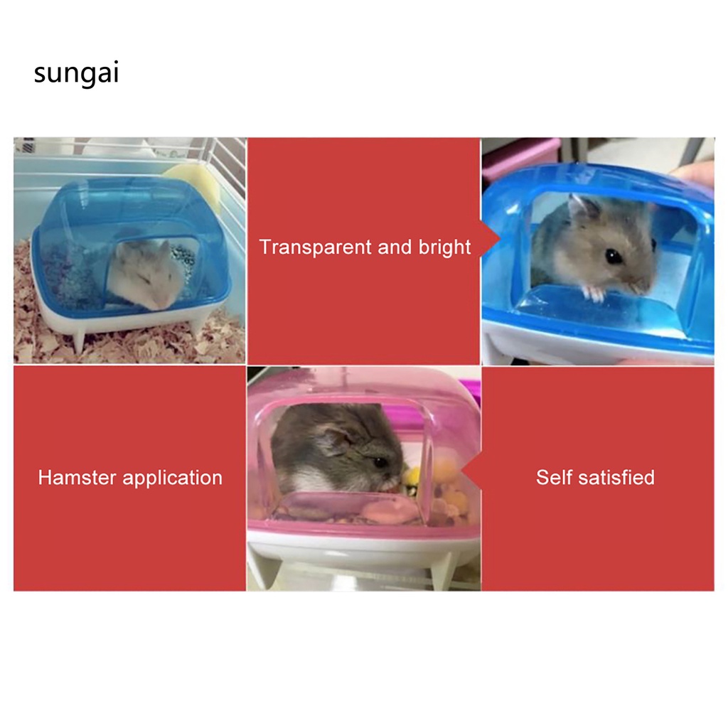 Bồn tắm bằng nhựa thoải mái cho thú cưng sóc chuột hamster