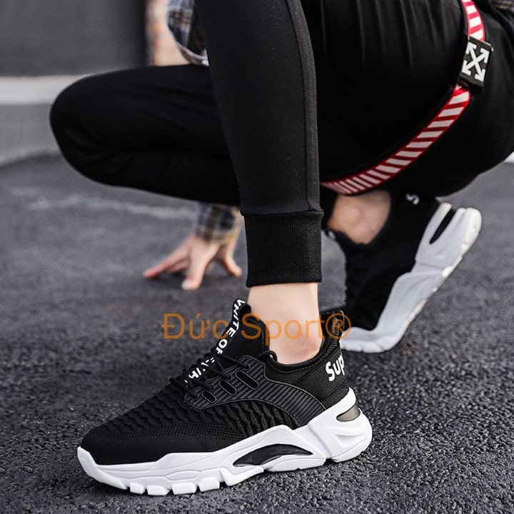 Giày nam sneaker hàn quốc công sở Đức Sport giầy thể thao nam tập gym chạy bộ thể dục cổ thấp G160