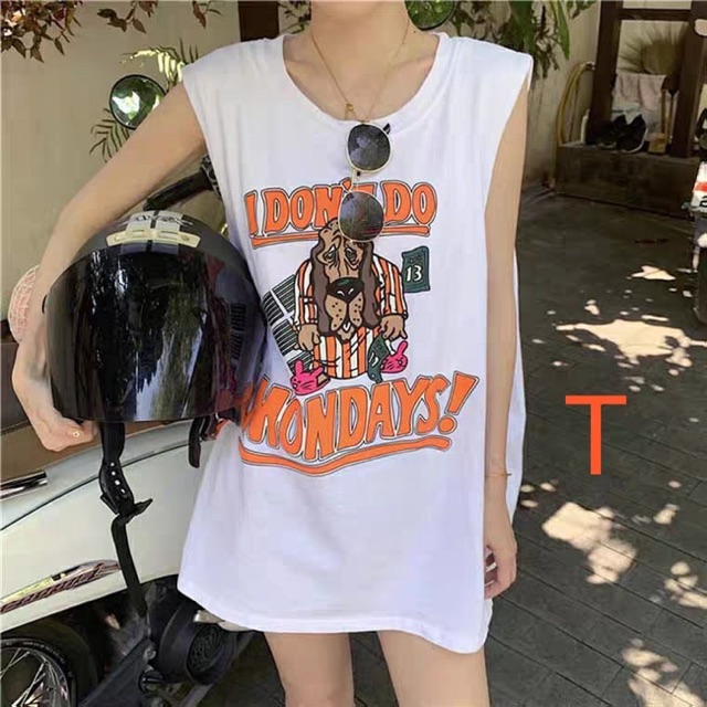 Áo tanktop chó in 3D - TR