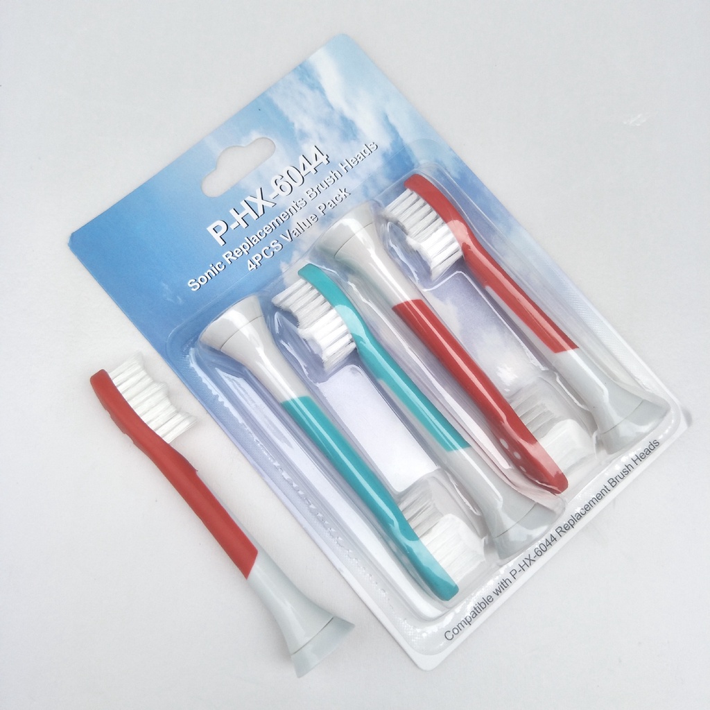 Cho máy Philips Sonicare, C2 HX-6044 Optimal Plaque Control, Bộ 4 đầu bàn chải đánh răng điện Minh House