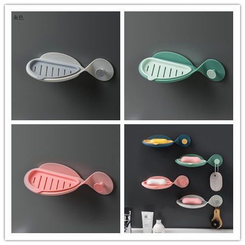 1 Giá Đỡ Xà Phòng Dán Tường Hình Cá