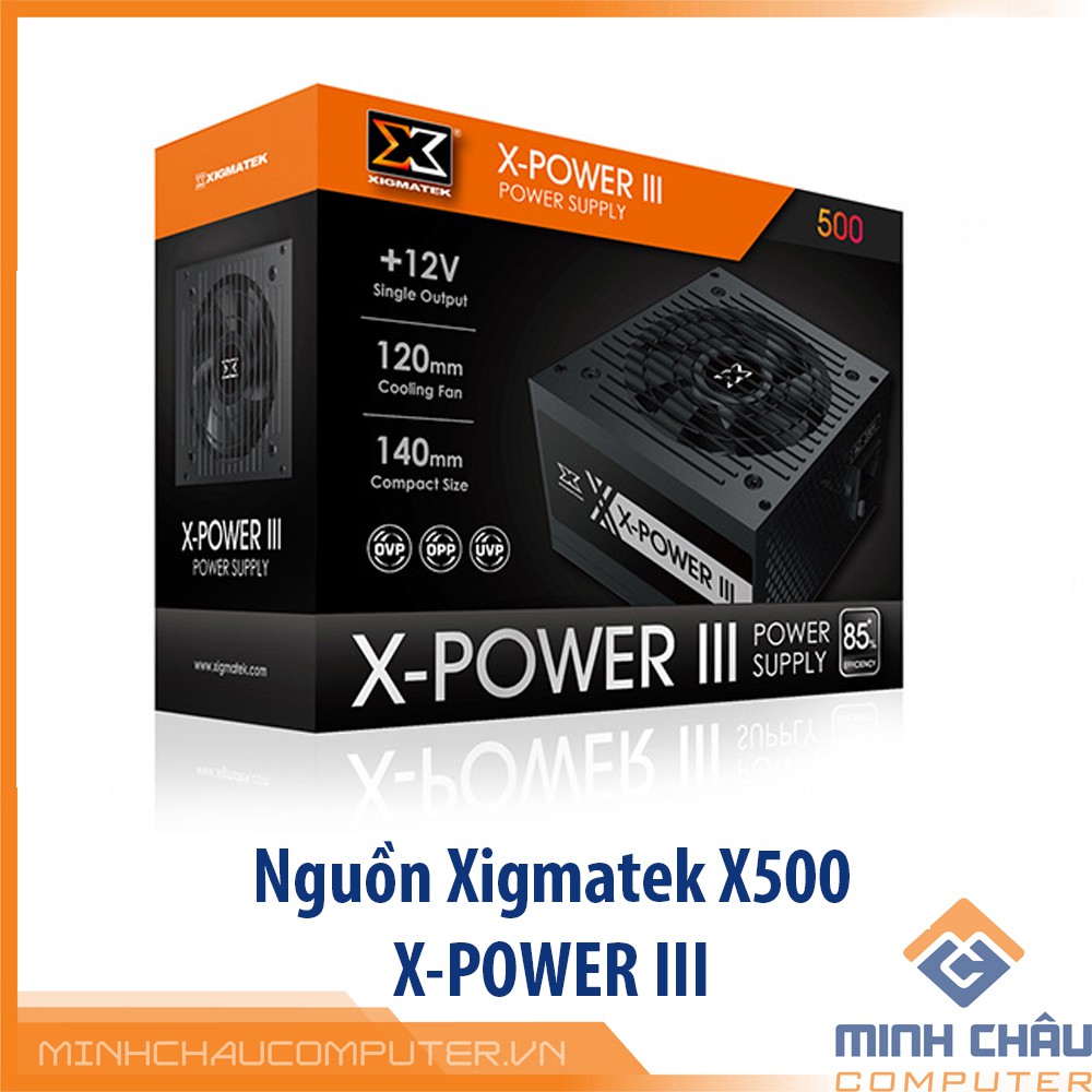 Nguồn máy tính XIGMATEK X-POWER III X-500 (EN45976) 450W- Phiên bản mới 2020