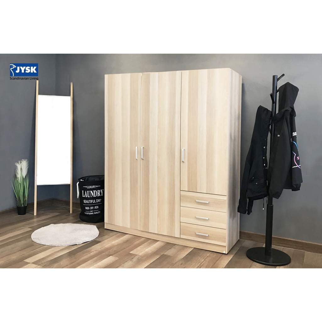 Tủ quần áo | JYSK Hagendrup | gỗ công nghiệp nhiều màu | R144xC176xS50cm