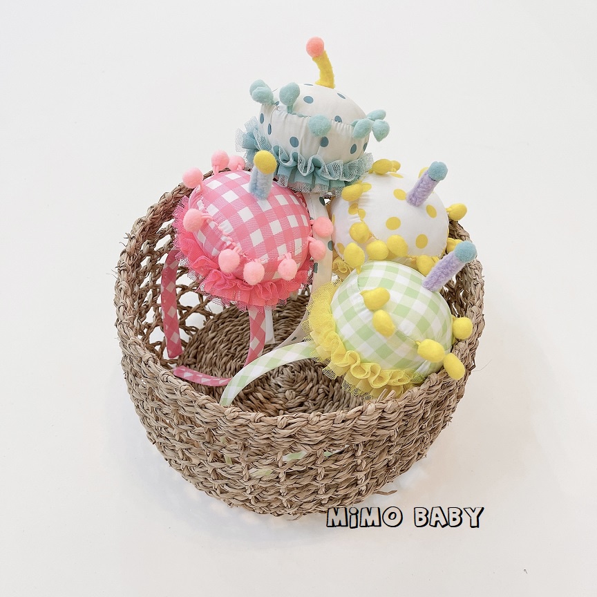 Bờm cài tóc hình bánh sinh nhật đáng yêu phong cách hàn quốc cho bé Mimo baby BD25