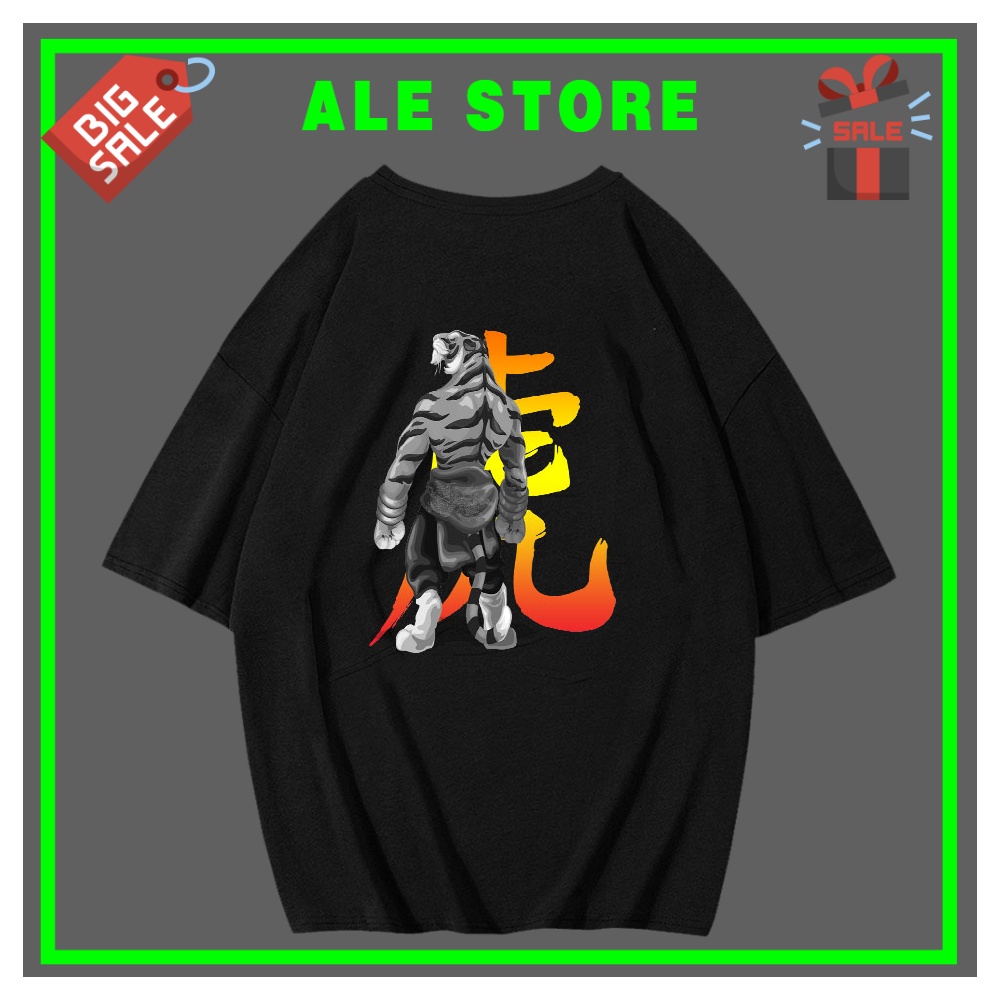 Áo phông cổ tròn hổ ngày tết nổi bật ALE STORE áo phông unisex form rộng chất mềm mịn in hình TIG202112037