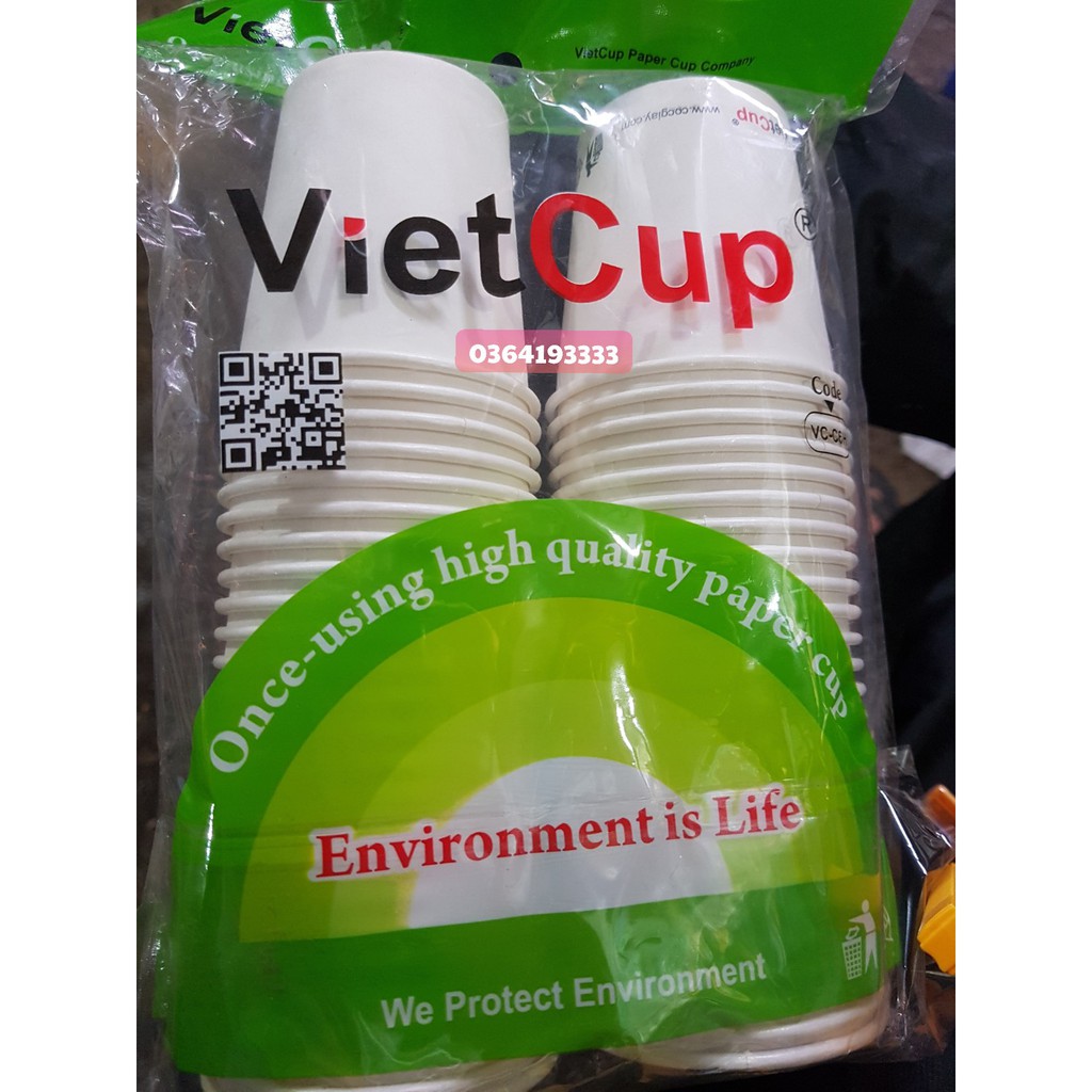 Sỉ Cốc giấy Vietcup 1 thùng 2000c 180ml