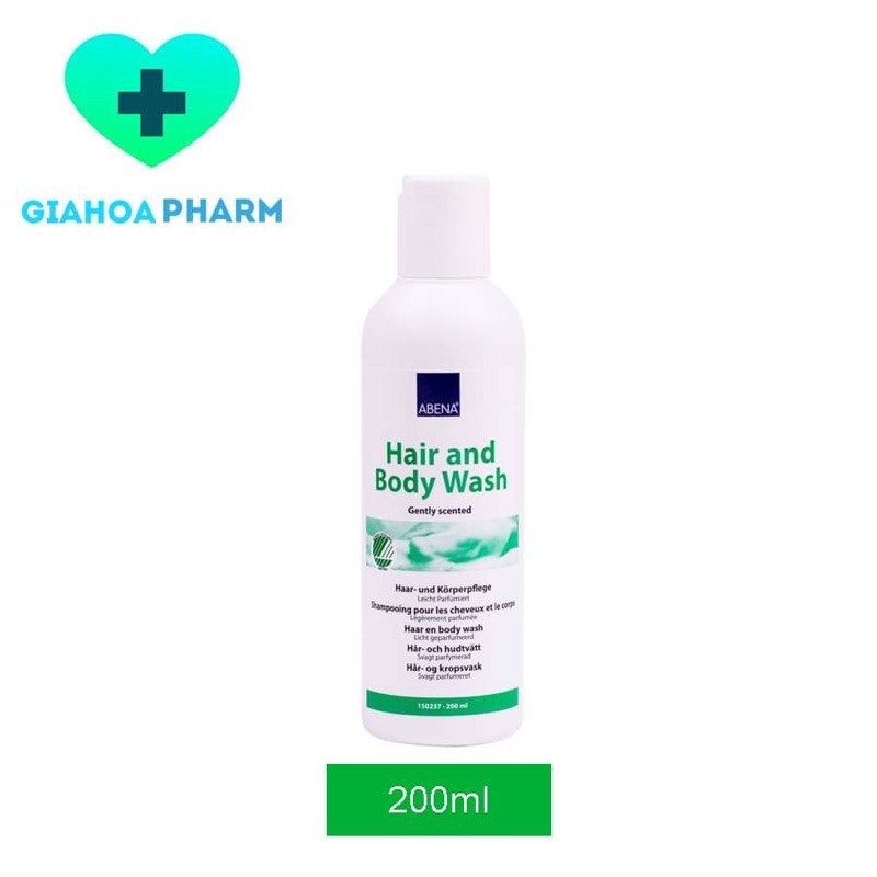 Dầu gội, tắm khô hương thơm nhẹ Abena Hair and Body Wash 200ml | BigBuy360 - bigbuy360.vn