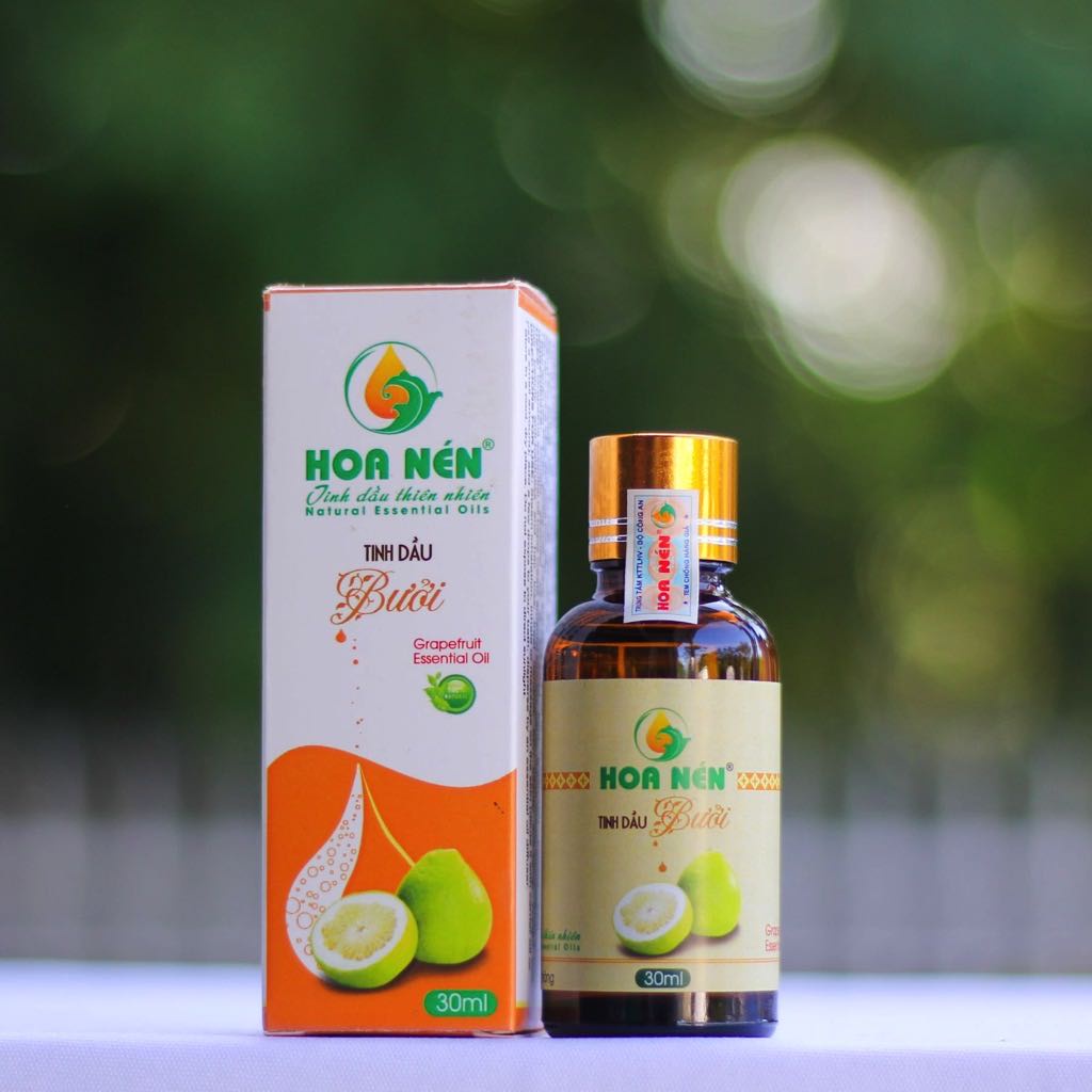 Tinh dầu bưởi nguyên chất Hoa Nén 10/30/50ml - Giúp xông phòng khử mùi, diệt khuẩn, giảm căng thẳng, mệt mõi