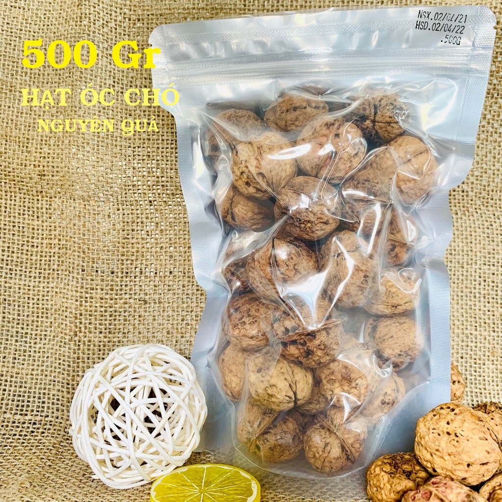 500GR HẠT ÓC CHÓ NGUYÊN QUẢ