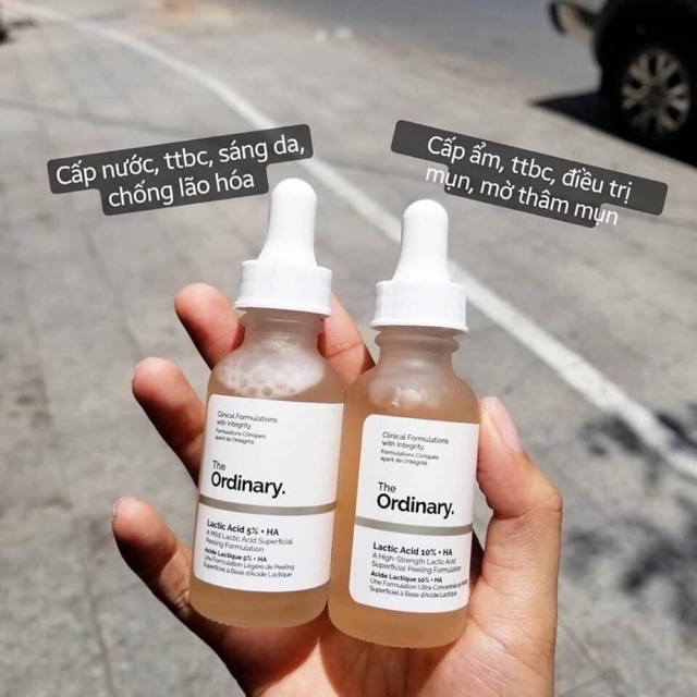 SERUM TẨY DA CHẾT NHẸ VÀ CHỐNG LÃO HOÁ THE ORDINARY LACTIC ACID 10% + HA 2%