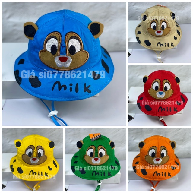 Mũ bo bé gái bé trai in Milk ❤️ Thỏ nâu 2 tuổi đến 4,5 tuổi cực dể thương