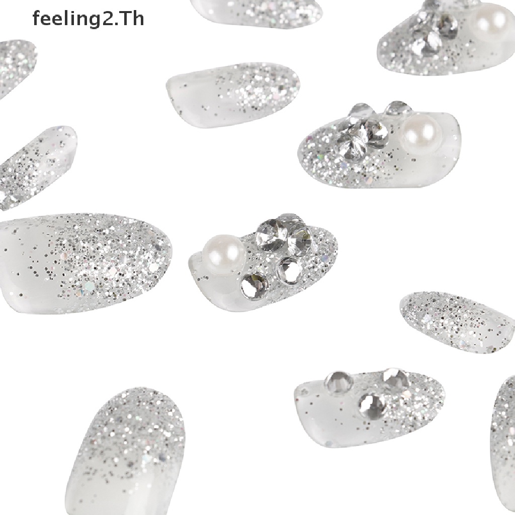 (Hàng Mới) Móng Tay Giả 24 3D Cho Đám Cưới