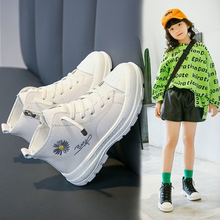 Giày bé gái giày boot trẻ em hoa cúc xinh xắn phối đồ cực xinh đế mềm đi êm chân