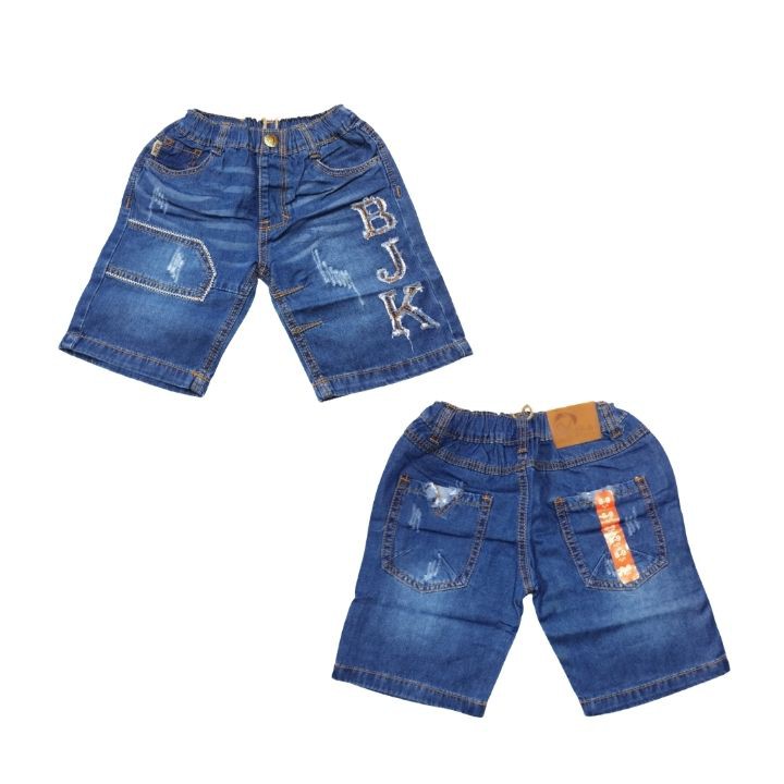 Quần jeans bé trai - chữ BJK-23-25kg - quần lưng thun thoải mái cho bé -Tomchuakids