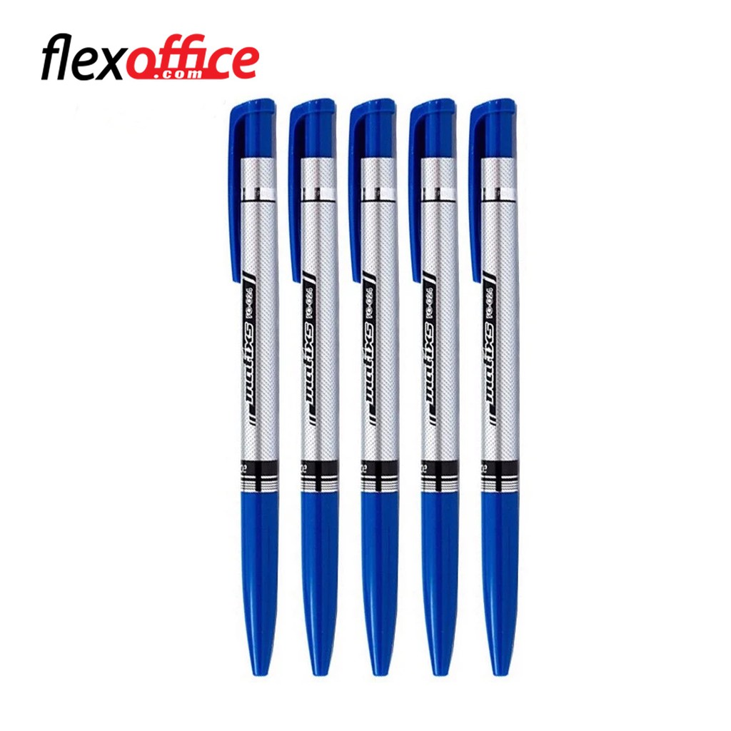 Combo 5 cây bút bi TL Flexoffice - FO024 xanh