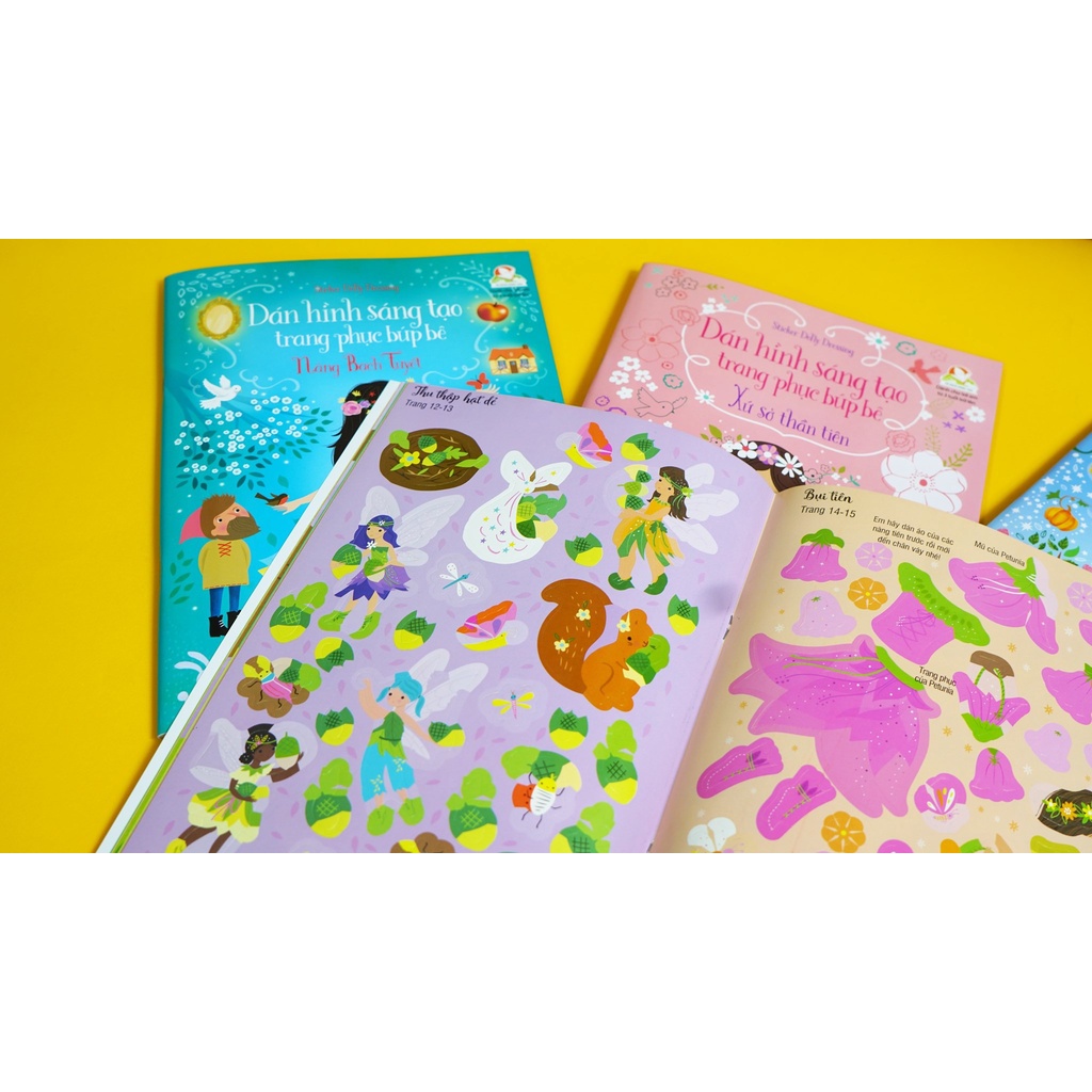 SÁCH - Sticker Dolly Dressing - Dán hình sáng tạo trang phục búp bê - Nàng tiên cá