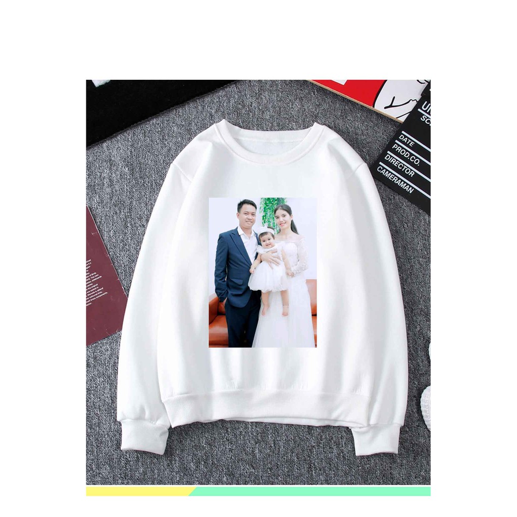 Áo nỉ bông dễ thương IN HÌNH THEO YÊU CẦU ĐỦ SIZE