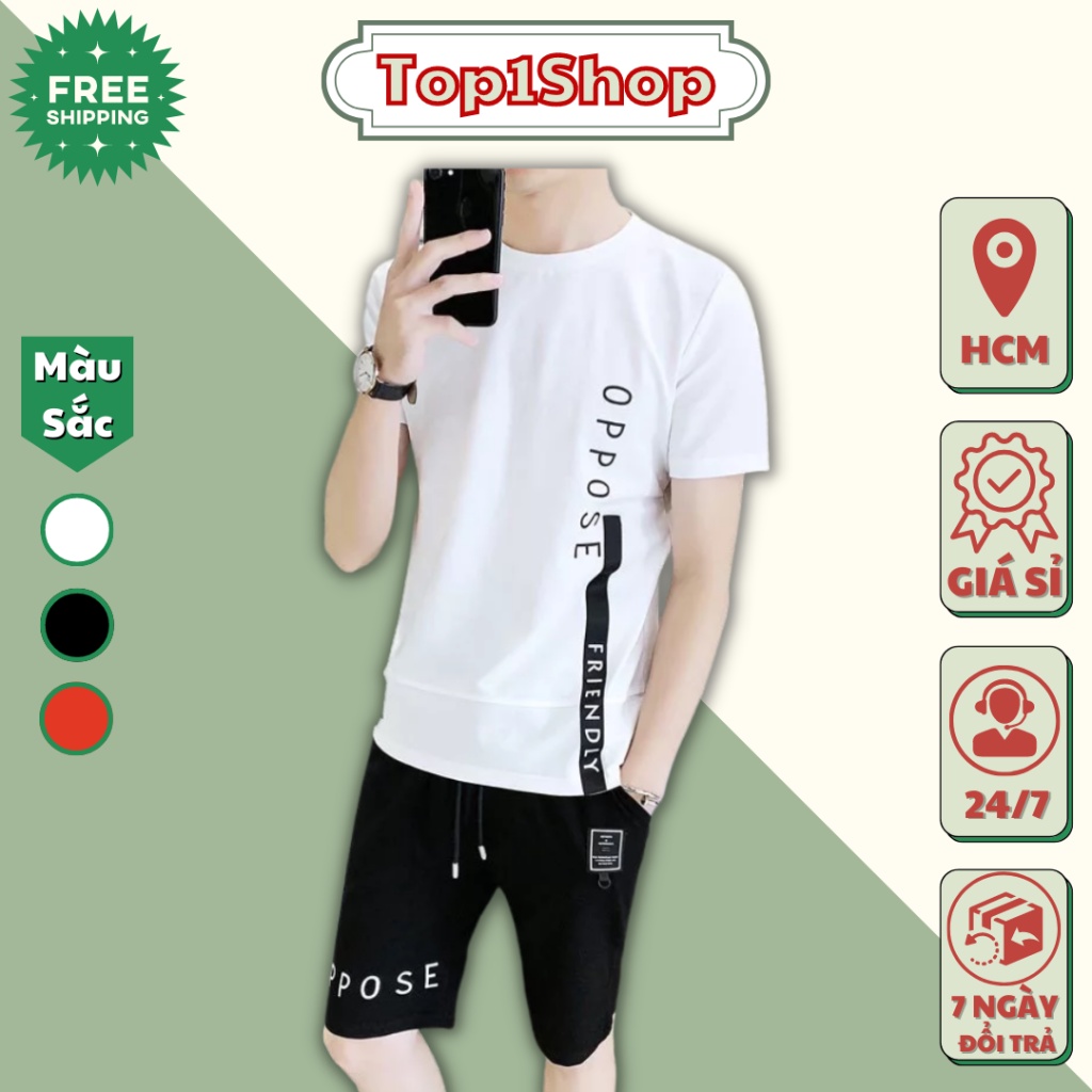 Đồ bộ nam Oppose SIÊU MÁT mùa hè MẶC NHÀ tập gym thể thao