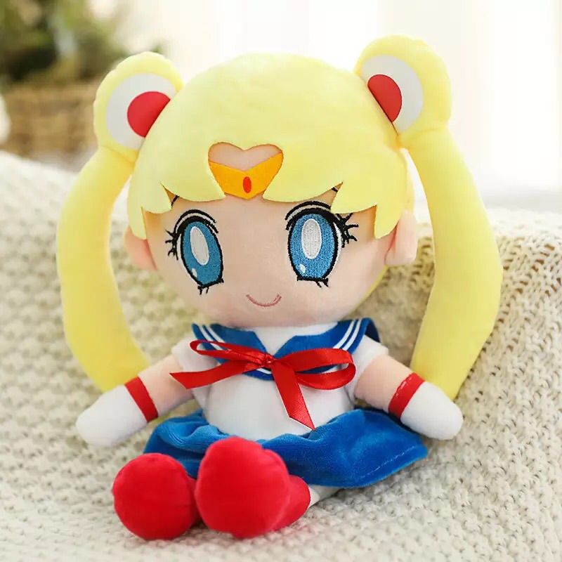 Sailor Moon Đồ chơi nhồi bông Hình Thủy Thủ Mặt Trăng Xinh Xắn