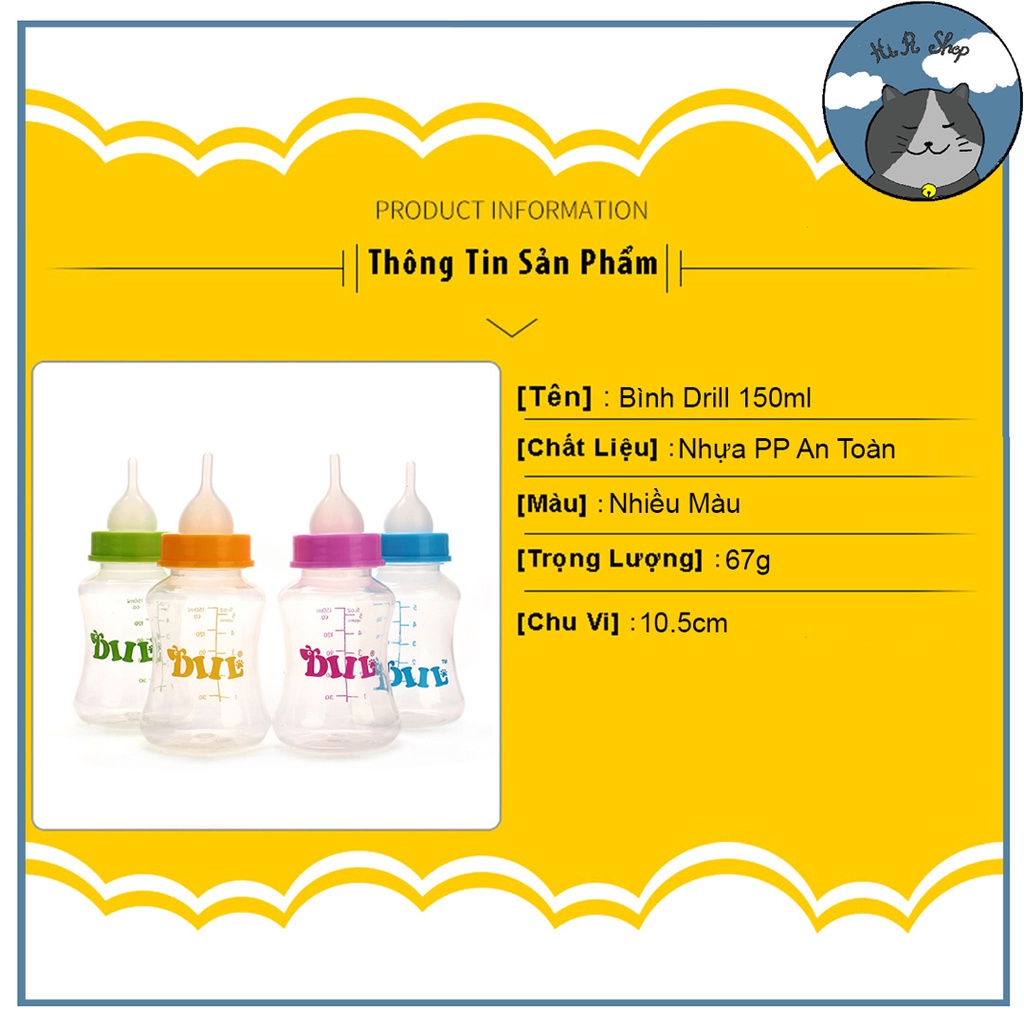 [FullBox] Bình Sữa DIIL Chó Chó Mèo Sơ Sinh Dung Tích 150 ml Kèm  Núm Ti Với Cây Cọ Bình Sữa Dành Cho Thú Cưng Sơ Sinh