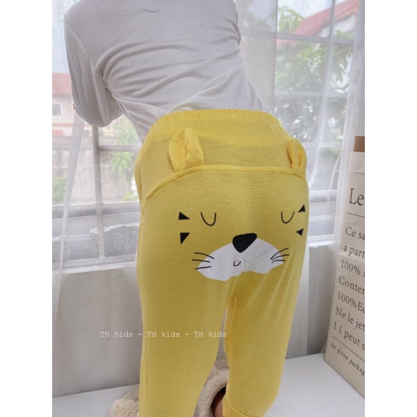 Quần Dài Mông Thú Thun Lạnh Đũng Rộng Loại 1 Cho Bé Trai Bé Gái
