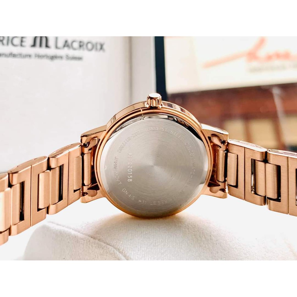 Đồng hồ nữ Citizen EL3093-83A vỏ dây mạ màu Rose gold - Máy Quartz Pin - Kính khoáng cứng