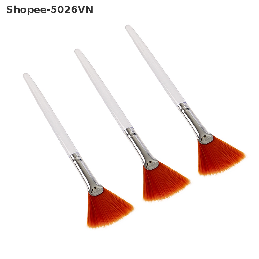 Set 3 Cọ Trang Điểm Hình Quạt Mềm Mại Tiện Dụng