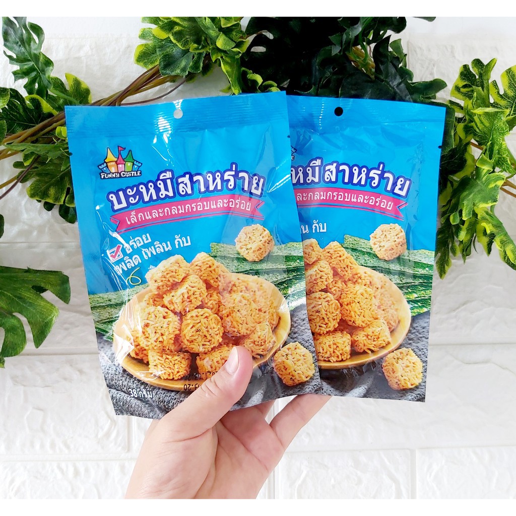 01 Gói Snack Mì Tôm Ăn Sống Vị Gà Cay Thái Lan 38gr   - Giao ngẫu nhiên.