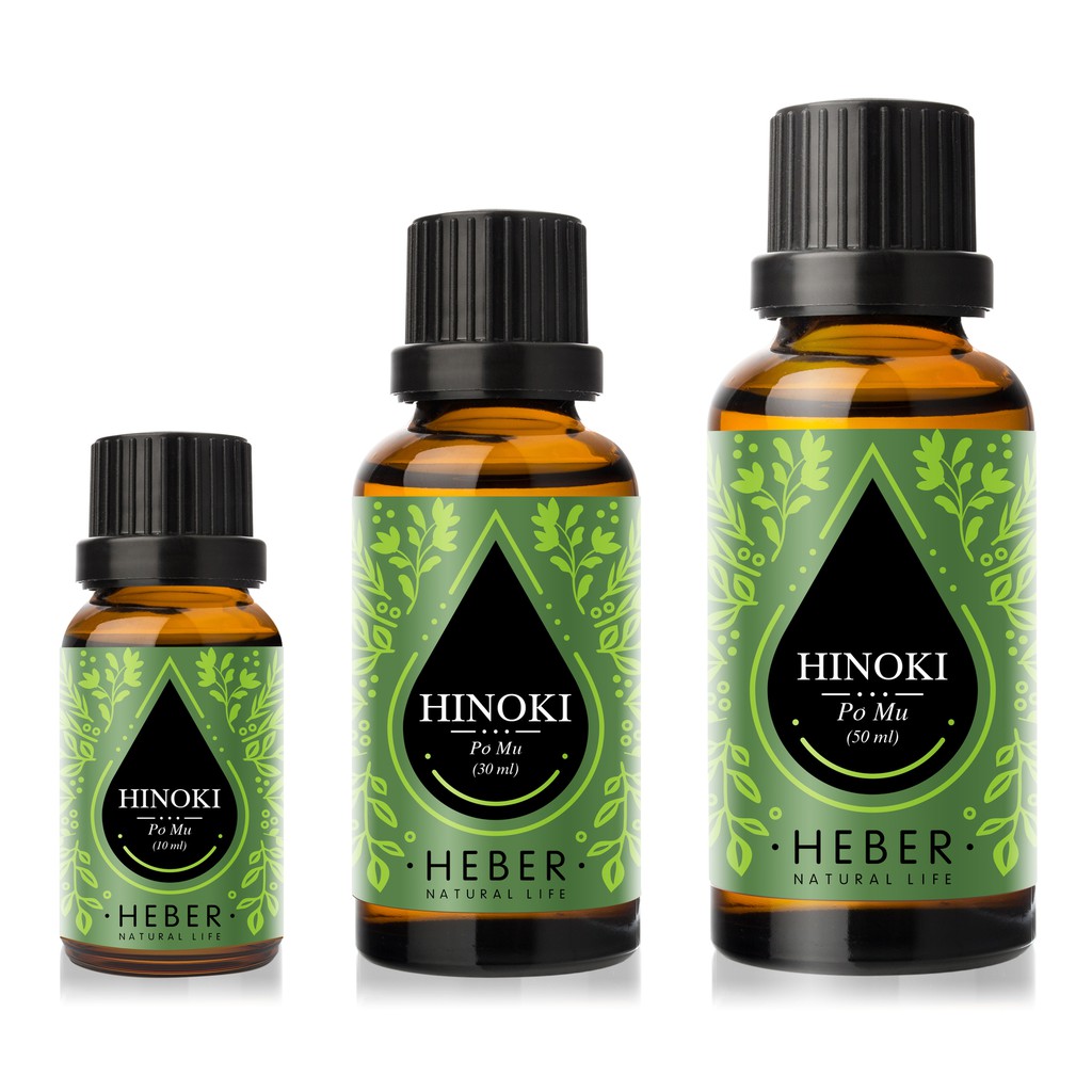 Tinh Dầu Pơ Mu Hinoki Heber Natural Life, Cao Cấp Nhập Khẩu, Thiên Nhiên Nguyên Chất, Chai 10ml/30ml/50ml