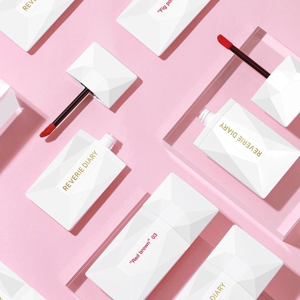 [Hàng mới về] Son môi REVERIE DIARY chất nhung lì màu trắng không dễ phai màu cho nữ