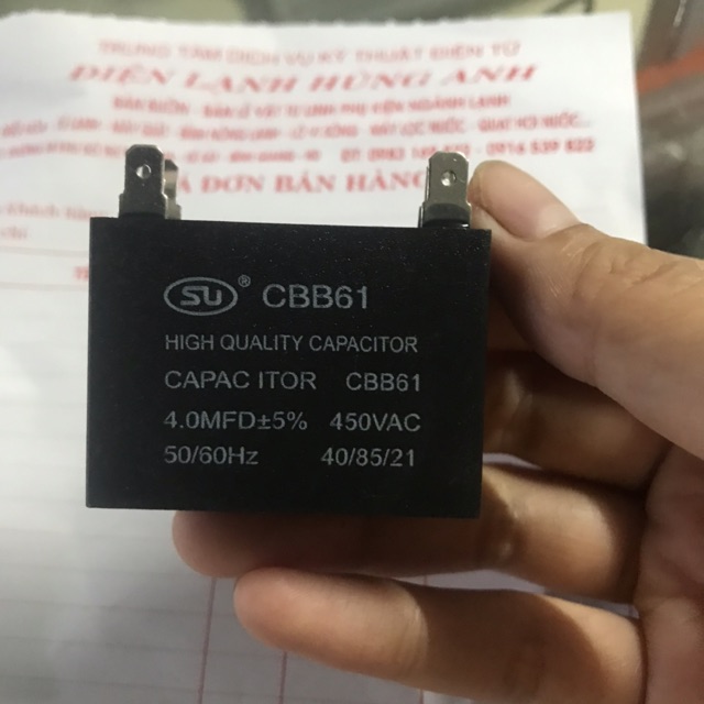 Tụ quạt dàn nóng điều hoà loại zắc1,5uf ,2uf.2,5uf.3uf.3,5uf.4uf.5uf.6uf.7uf.8uf