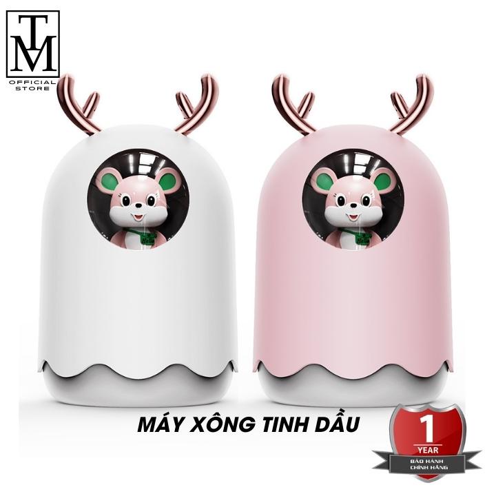 Máy xông tinh dầu, phun sương tạo ẩm hình dễ thương decor phòng ngủ dung tích 300ml MX7