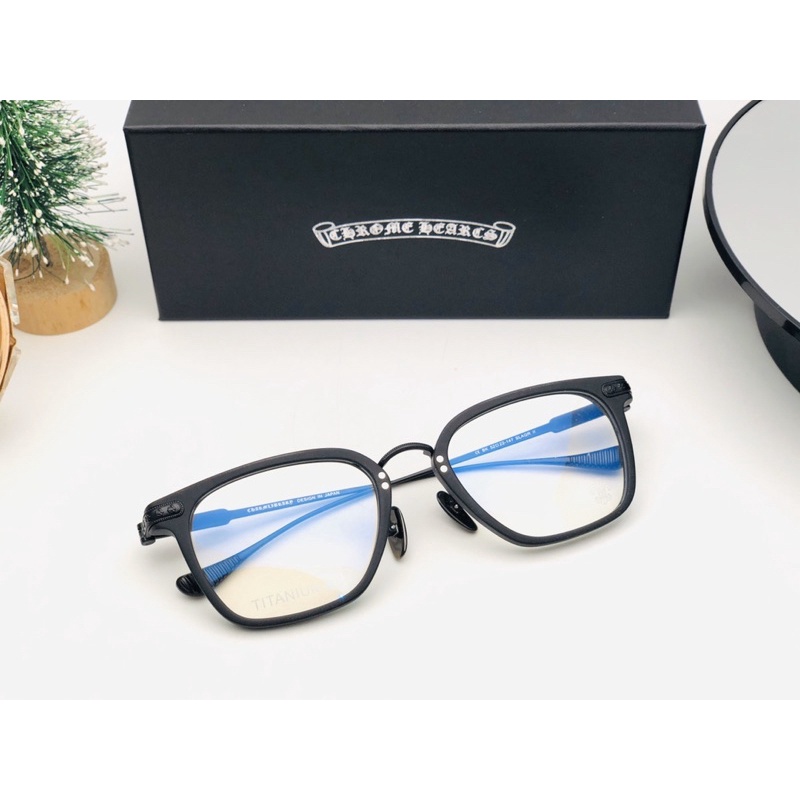 Gọng kính mắt Chrome hearts slagr2 cao cấp đầy đủ phụ kiện đi kèm