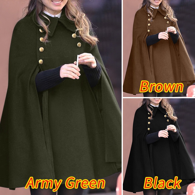 Áo choàng ZANZEA không tay cổ lật có nút cài thời trang mùa đông phong cách vintage đơn giản dành cho nữ | BigBuy360 - bigbuy360.vn