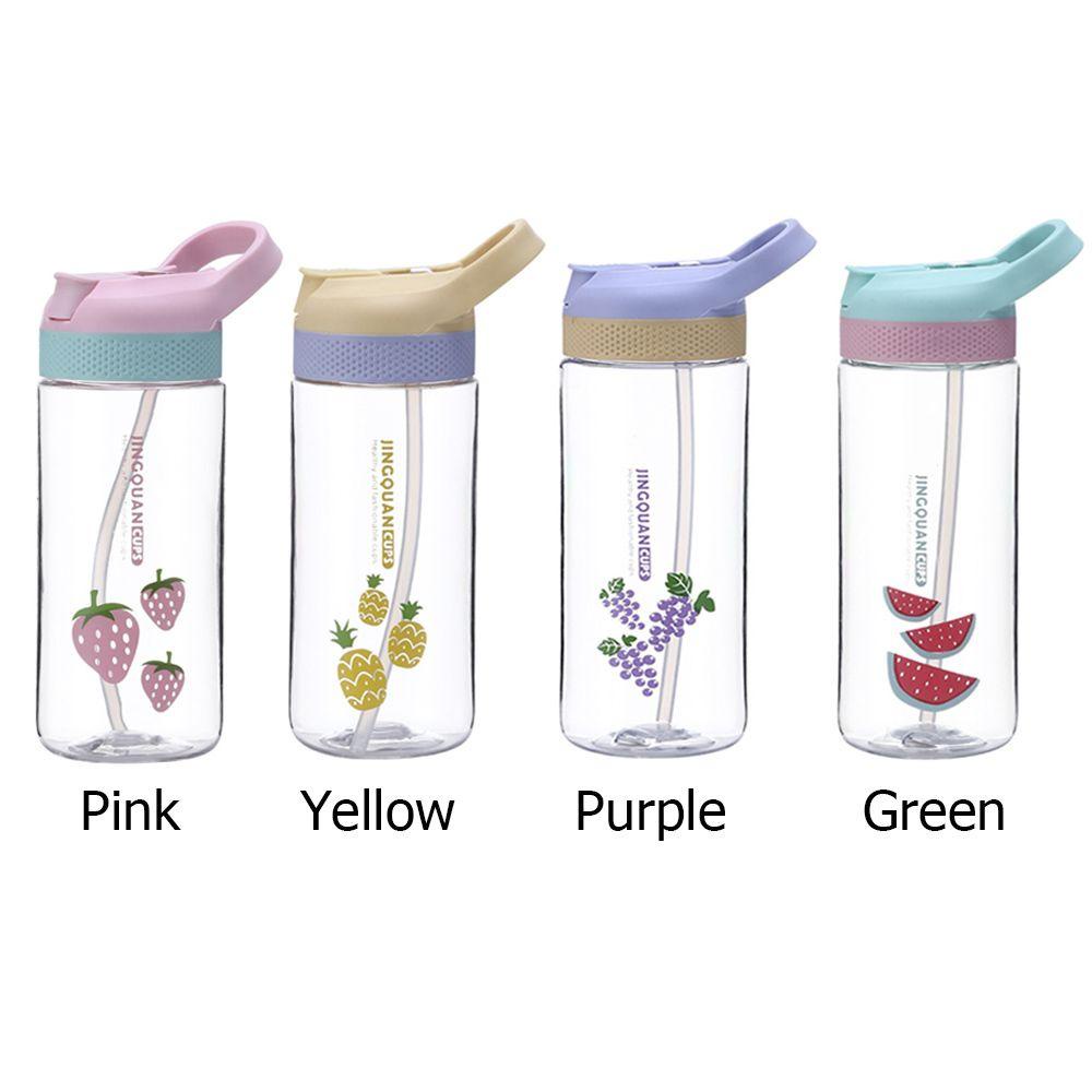 PISTA Bình Nước Thể Thao 600ML Chống Rò Rỉ Kèm Ống Hút Tiện Dụng Cho Bé