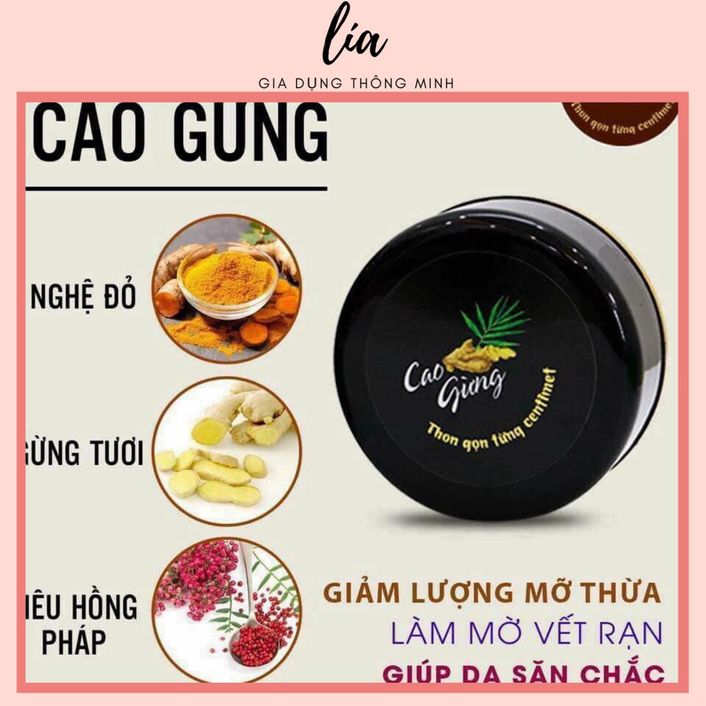 Cao gừng giảm cân - Tan mỡ bụng sau sinh- Đánh bay mỡ thừa từ thiên nhiên việt 200G