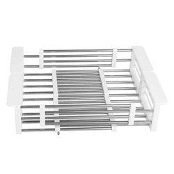 Kệ inox  loại lớn mới gác trên bồn rửa - Kệ inox size đại để gác trên bồn rửa chénGD112