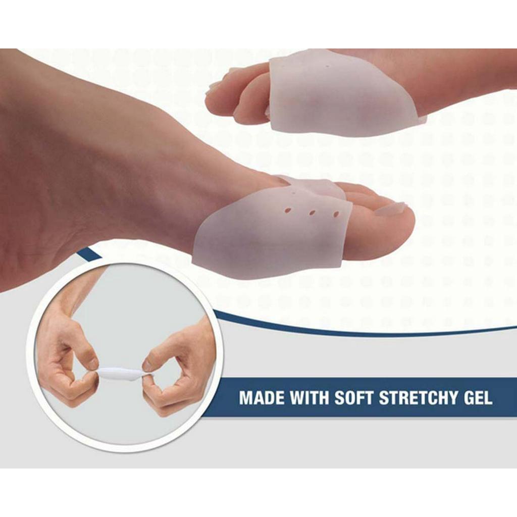 [Hàng mới về] Cặp Đệm Bọc Bảo Vệ Ngón Chân Bằng Silicone Gel Mềm Dùng Khi Mang Giày Cao Gót Màu Sắc Tùy Chọn