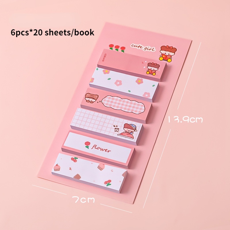 Giấy ghi chú RUIXIANG họa tiết hoạt hình sáng tạo