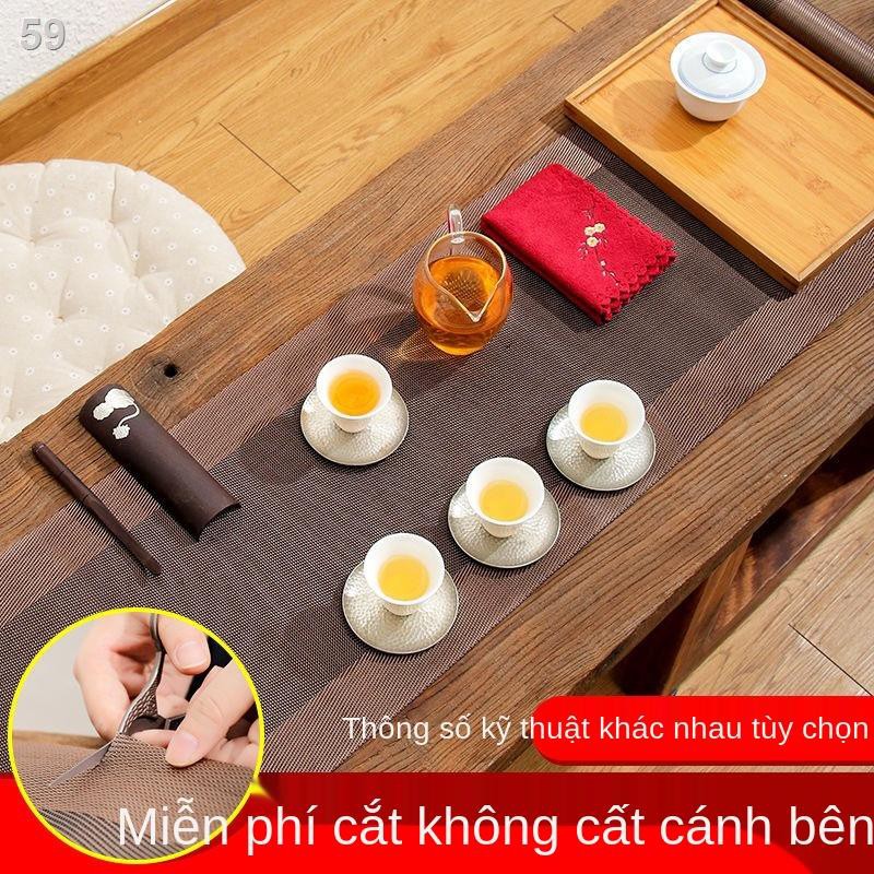 Khay trà, thảm trải bàn phụ kiện bộ ấm chiếu trà nhỏ, đạo, tre trúc lọc nước Zen cặn bãD