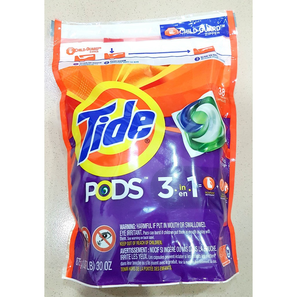 Viên giặt xả đa chiều Tide Pods 42viên mẫu mới- Mỹ