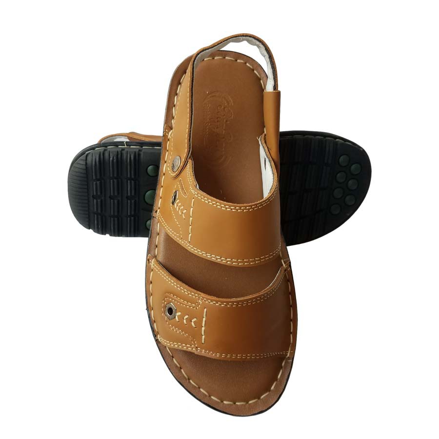 Giày Sandal Nam Da Bò BIGBEN May Đế SD94