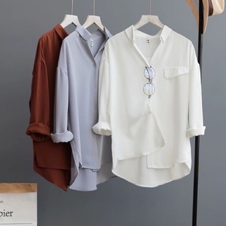 MS35 ÁO SƠ MI CÔNG SỞ NỮ BASIC TAY DÀI