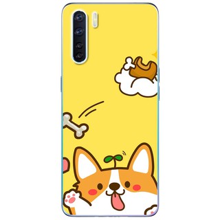 Ốp lưng Oppo A91, Reno 3 in hình Cún và xương