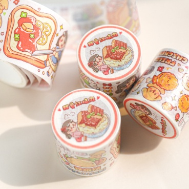 Băng keo Washi tape chủ đề cuộc sống dễ thương trang trí sổ tay dải 98cm | BSW126