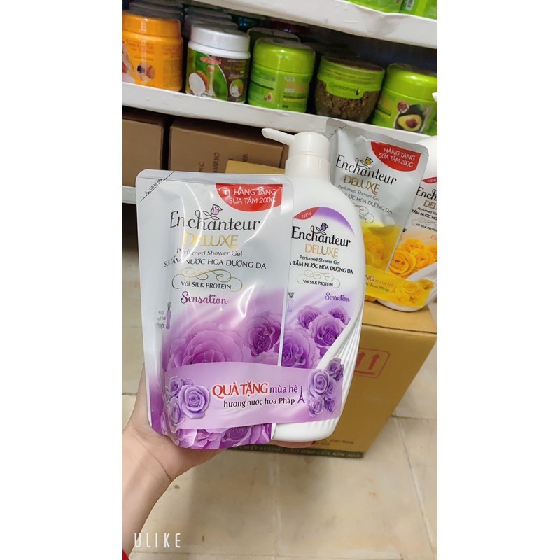 sữa tắm enchanter 650g tặng túi sữa tắm 200g