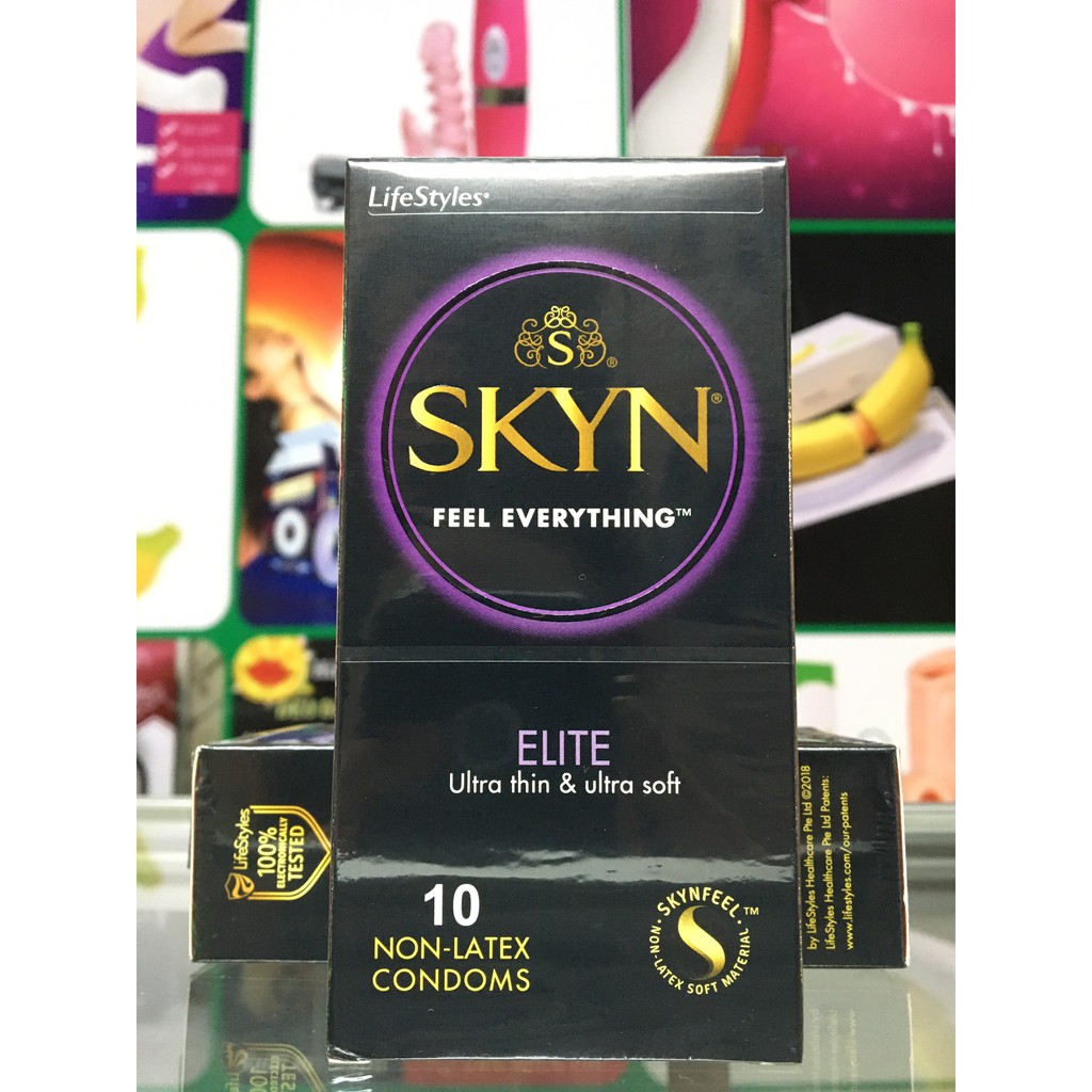 [ Chính Hãnh ] Bao cao su cực siêu mỏng LifeStyles Skyn Elite  Dành Cho Đại Gia SIÊU TRUYỀN NHIỆT